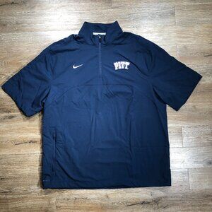 Nike Dri-Fit Men’s Large Pullover Windbreaker Navy 1/4 Zip Pittsburgh Panthers